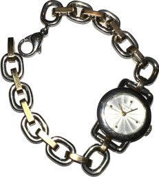 Vintage Coach Link Bracelet Wrist Watch - Signed 'Coach'