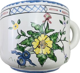 Tiffany & Company Pottery Mug Hand Painted In Portugal