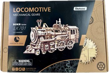 New! ROKR Series Locomotive Mechanical Gears Wooden Puzzke