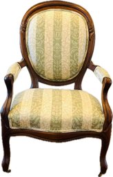 Upholstered Accent Chair On Casters