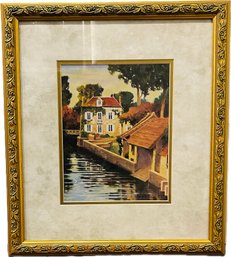 Classic Home On Canal Print