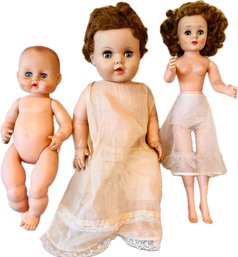 Trio Of Vintage Dolls
