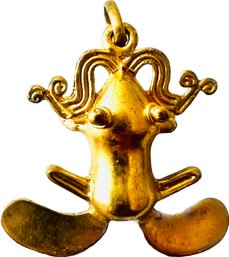 Pre Columbian Style Gold Tone Pendant
