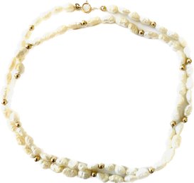 Fresh Water Pearl Neckkace - Clasp Marked '14KP'
