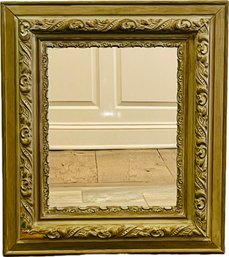 Antique Carved Mirror - Roughly 27 X 31 X 2 Inches