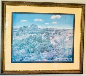 Framed Print - 'The Big Bayberry Bush' - Artist, William Merritt Chase - Signed 'Ethan Allen Home Collection'