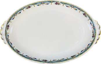 AMC China Made In Germany 1930 - Platter - 15' - - Teal And Yellow Swag - ACC3 Pattern