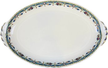 AMC China Made In Germany 1930 - Platter - 12.25 Inch - - Teal And Yellow Swag - ACC3 Pattern