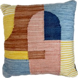 Multi Colored Woven Throw Pillow