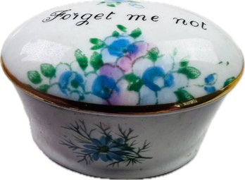 Vintage English Porcelain Trinket Box - Signed 'Royal Adderley'
