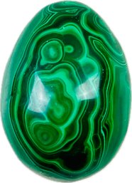 Polished Malachite Easter Egg