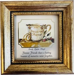Framed Print - Friendship Quote - Easel Back Table Top Frame