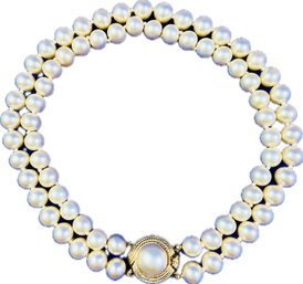 Vintage Ciner Two-Strand Pearl Choker - Signed 'Ciner' - With Original Gift Box