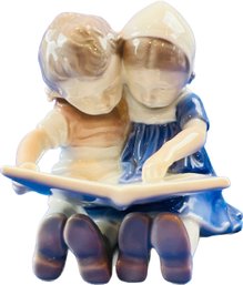 Denmark - Bing & Grondahl Girl & Boy Figurine - Copenhagen Denmark