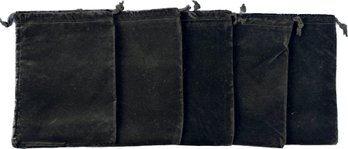 Velveteen Jewelry Dust Bags - Set Of Five