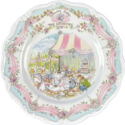 Royal Doulton Brambly Hedge Porcelain Plate - Signed 'Royal Doulton Brambly Hedge - The Wedding'