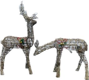 Large Mechanical Christmas Reindeer - Lights Up! - For Outdoor Use