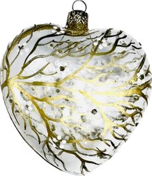 Hand Blown & Hand Painted Glass Christmas Ornament