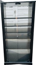 Stereo Cabinet - Glass Front Hinged Doors