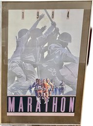 Marine Corp Marathon 1984 Framed Poster