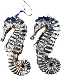 Two Seahorse Ornaments