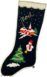 Vintage Velvet Christmas Stocking