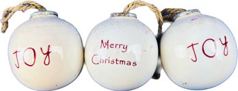 Collection Of Ceramic Christmas Ornaments