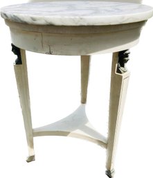Baker Furniture Neoclassical Style Marble Topped Side Table