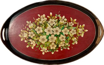 Wooden Hand Painted Serving Tray