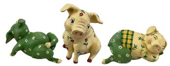 Three Decorative Pigs