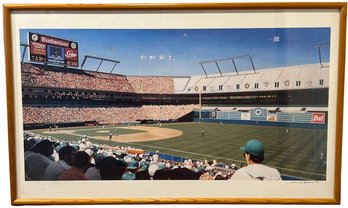 Collectible Signed Print Of First Pitch Florida Marlins Against Dodgers- Pencil Signed 'Edward Kasper '93'