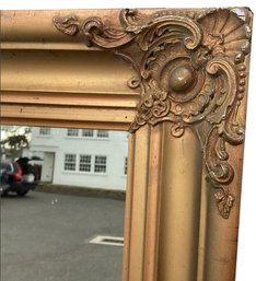 Large Mirror With Decorative Gilded Frame - Nearly 5.5 Ft Tall - Can Hang Vertically Or Horizontally