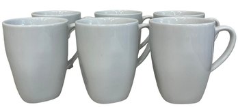 IKEA- 6 White Coffee Mugs - Excellent Condition - 1 Of 2 Sets