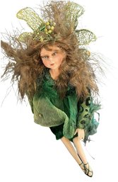 Winward Fairy Doll - Green With Brown Hair - 6 X 12.5 Inches