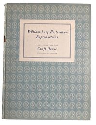 Collectible Vintage Colonial Williamsburg Hardcover Book - 'Williamsburg Restoration Reproductions' Dated 1956