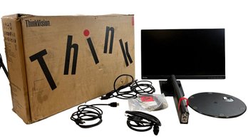 Lenovo ThinkVision Flat Panel LED Backlight 23.8 Inch Monitor - Plus All Accessories
