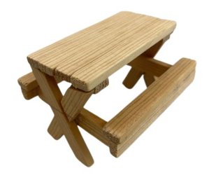 Dollhouse Outdoor Furniture - Picnic Table