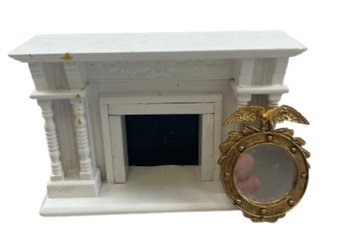 Dollhouse Mantel And Mirror