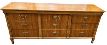 Mid-Century Dresser With Brass Pulls - Signed 'Pavane Furniture By Tomlinson'
