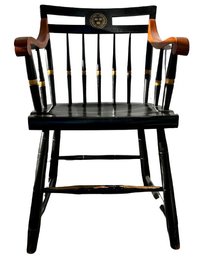 Harvard University Windsor Style Arm Chair - Signed 'Nicholas Stone Gardner, Mass'