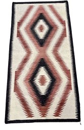 Woven Rug - Native American Design - Roughly 3 X 5 Ft