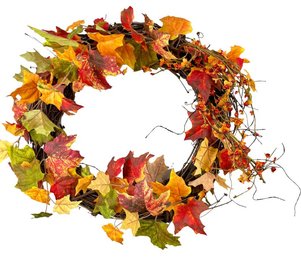 Autumnal Grapevine Wreath - 23 Inches