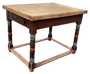Expanding Table With Trestle Base - 31.5 X 41.5 Inches, Extends To 77 Inches