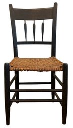 Antique Woven Reed Seat Chair
