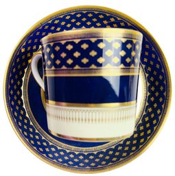 Tiffany & Co. Vintage Porcelain Cup & Saucer - Signed 'Tiffany & Co. Spode Copeland'