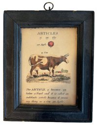 Vintage Framed Print - 'Articles'