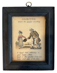 Vintage Framed Print - 'Adjective'