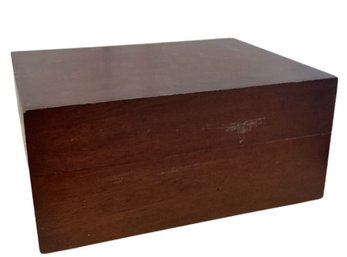 Vintage Wooden Hinged Box - Old Humidor