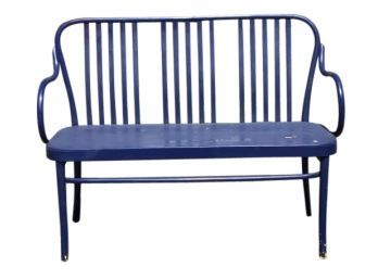 Blue Painted Bench