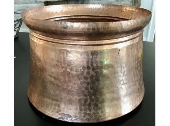Large Copper Pot  Hand Hammered